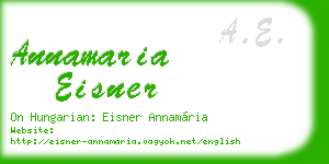 annamaria eisner business card