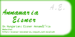 annamaria eisner business card